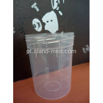 Recipiente estéril descartável material da urina dos PP com agulha